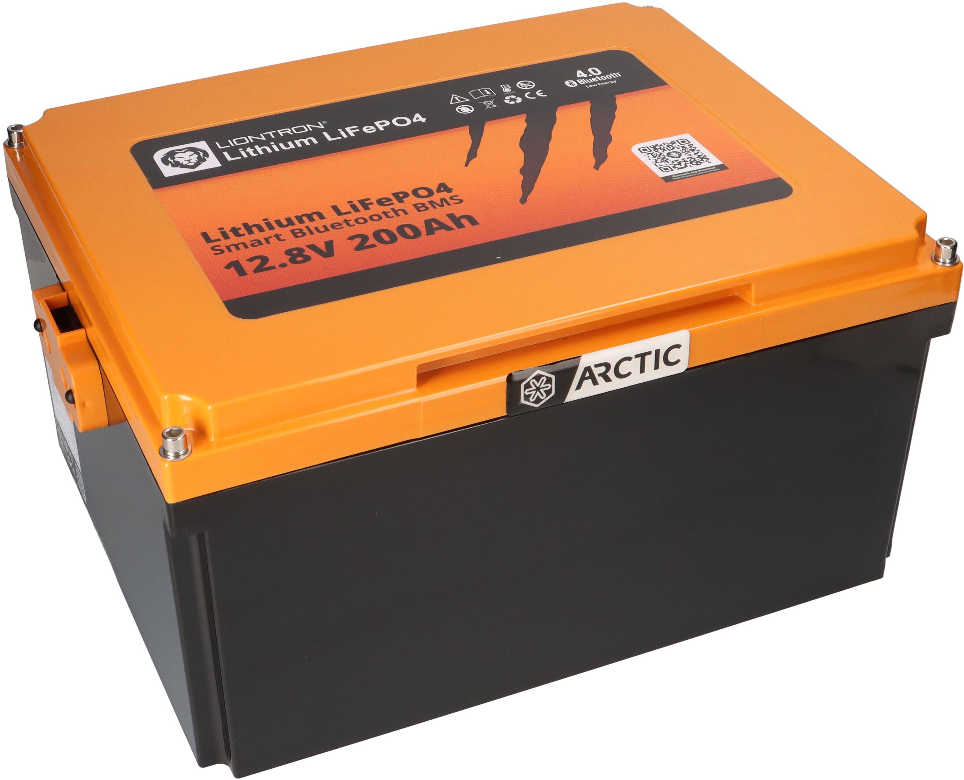 LIONTRON LiFePO4 Akku 12,8V 200Ah LX Arctic Untersitz BMS bis -30°C mit Bluetooth