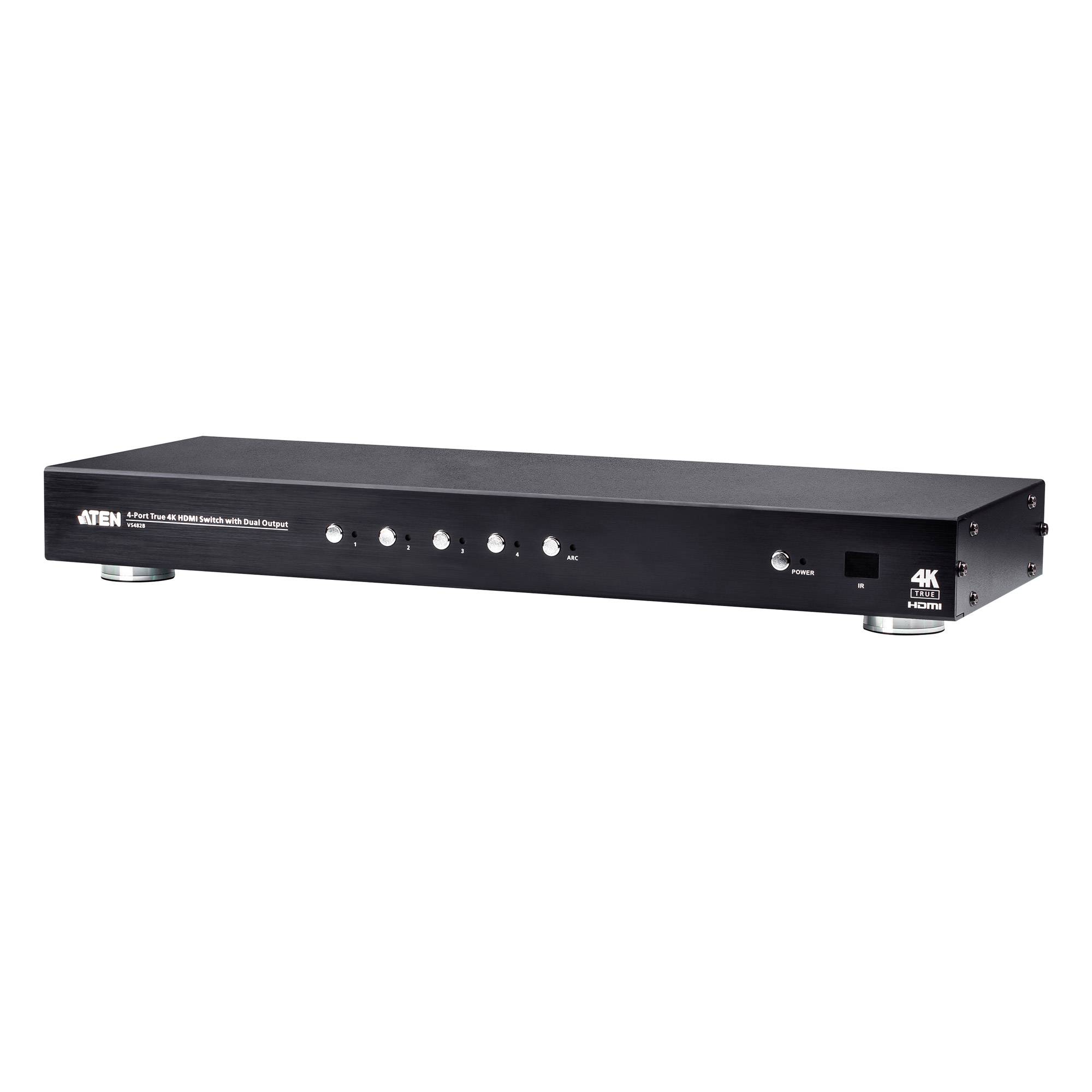 ATEN VS482B - Video/Audio-Schalter - 4 x HDMI - Desktop - an Rack montierbar
