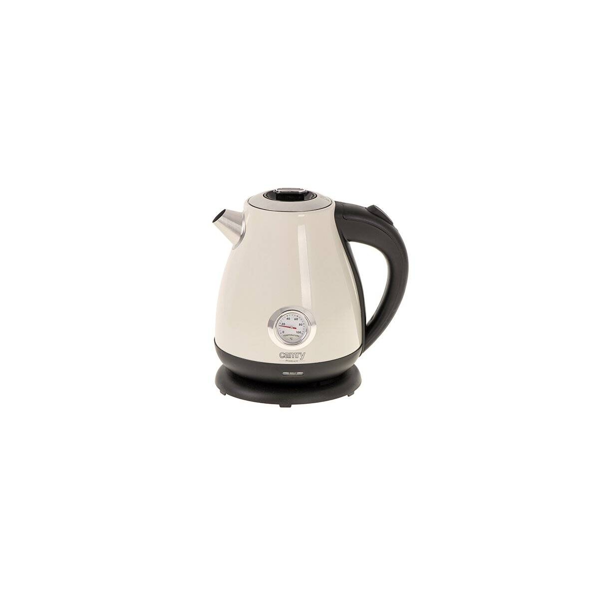 Camry CR 1344 Wasserkocher 2200 W, 1,7 L mit 360°-Sockel - Creme