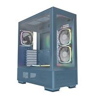 Montech SKY TWO, Midi Tower, PC, Blau, ATX, micro ATX, Mini-ITX, Gaming, Blau, Grün, Rot