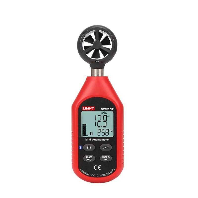 UNI-T, UT363BT, Digitales Anemometer, Bluetooth