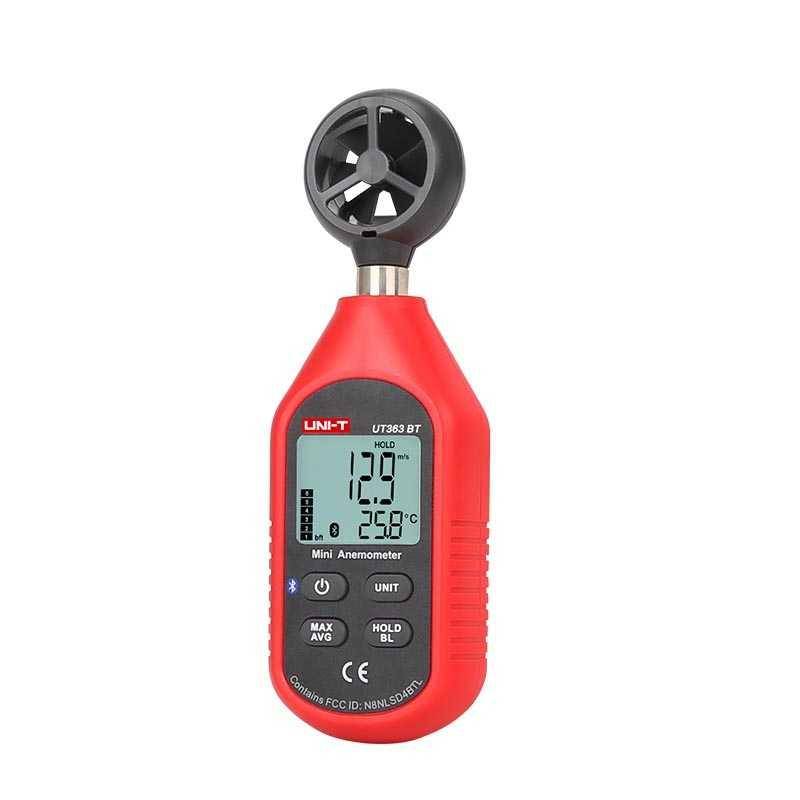 UNI-T, UT363BT, Digitales Anemometer, Bluetooth