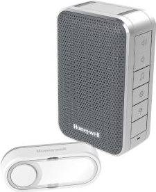 Honeywell Serie3 Funk-Gong-Set Lautstärkeregelung LED silber grau Funk-Reichweite von bis zu 150 m