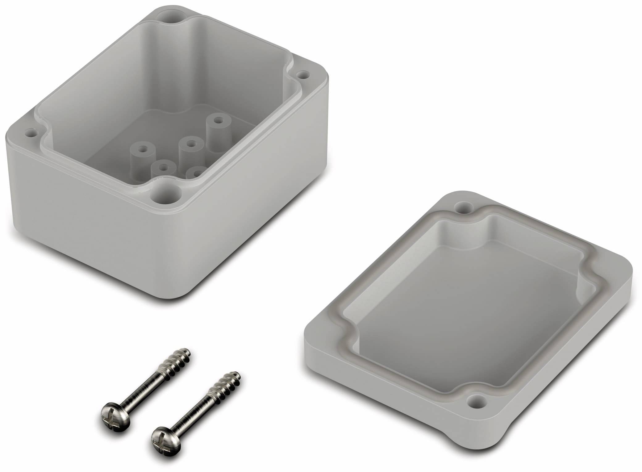 BOPLA Universalgehäuse, Euromas II, ABS, 65 x 50 x 37 mm, IP65, lichtgrau