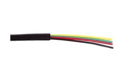 Telefon Flachkabel schwarz, Typ 4C, 100 m Rolle