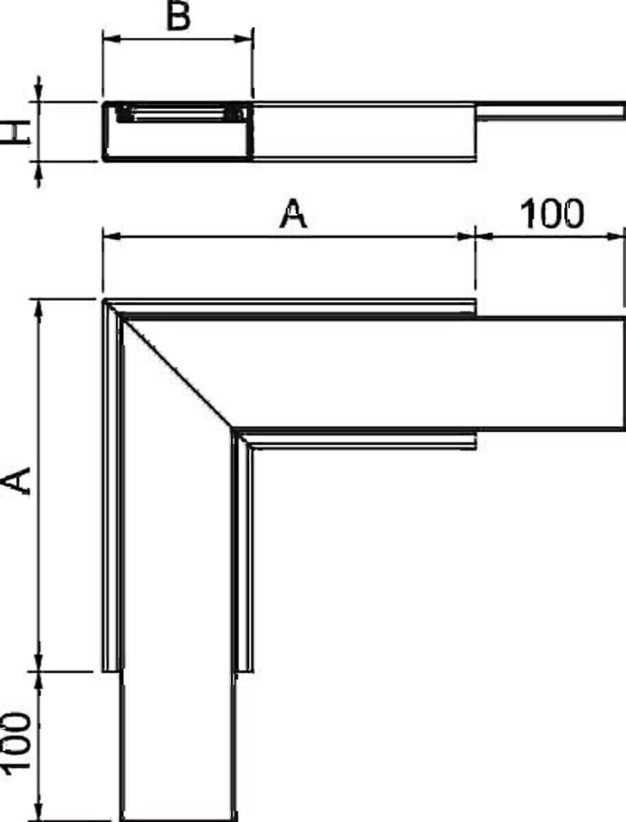 OBO Bettermann Flachwinkel PLM FA 0410 FS