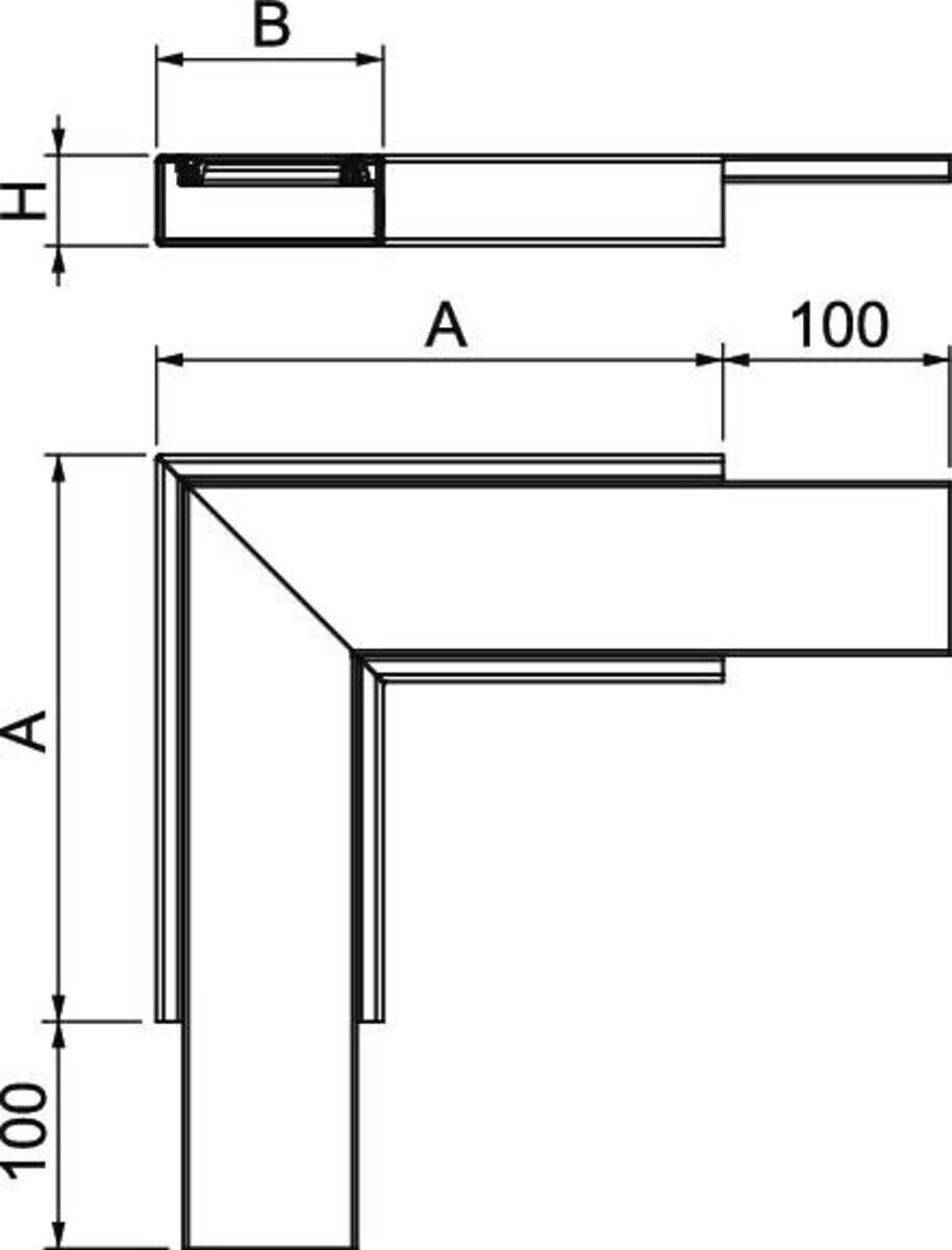 OBO Bettermann Flachwinkel PLM FA 0410 RW