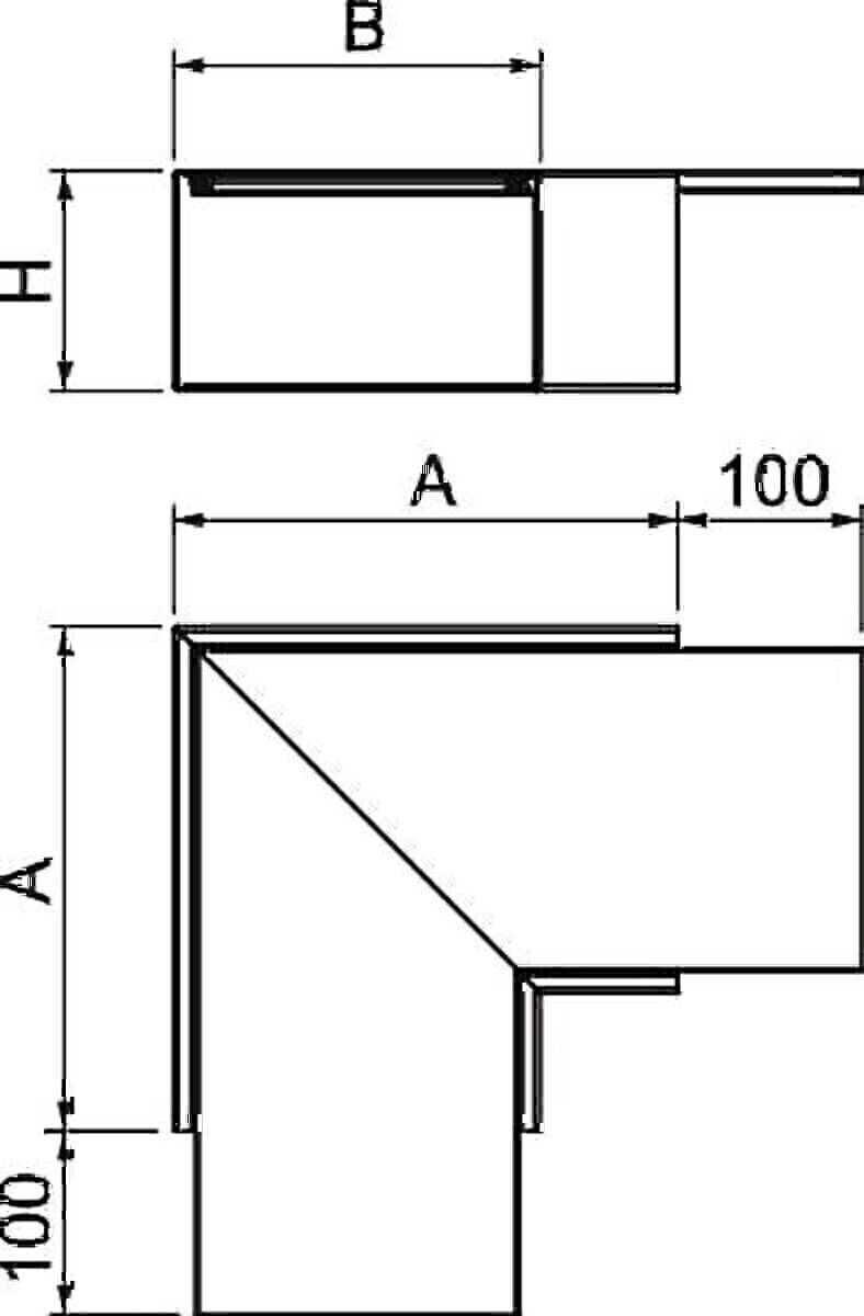 OBO Bettermann Flachwinkel PLM FA 1220 FS