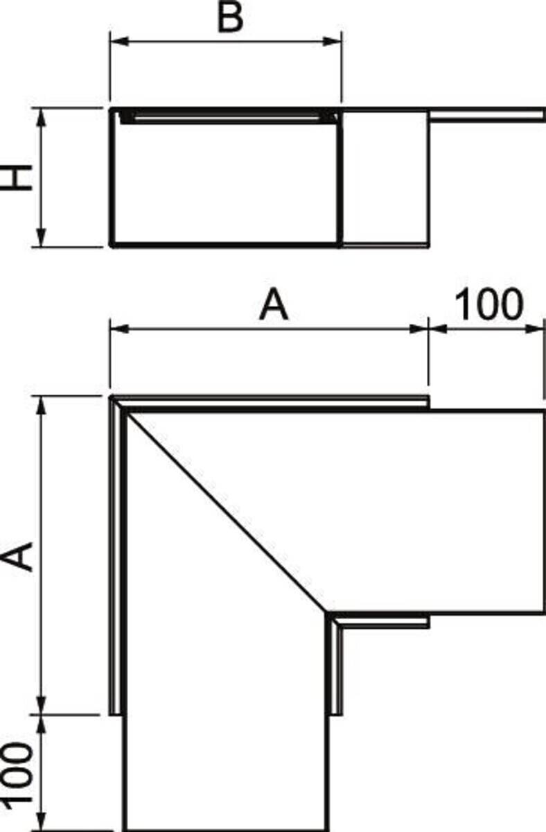 OBO Bettermann Flachwinkel PLM FA 1220 RW