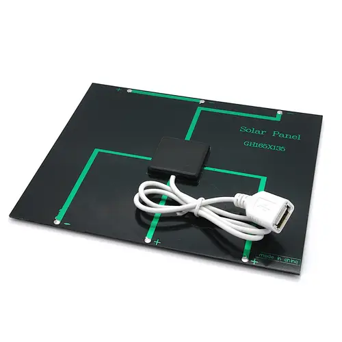 Solar Panel 165x135mm mit USB Anschluss Solar Panel 165x135mm mit USB Anschluss