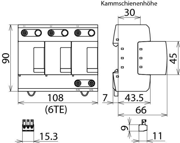 DEHN Blitzstromableiter Typ1 DB MU 3PY 480 3W+G R