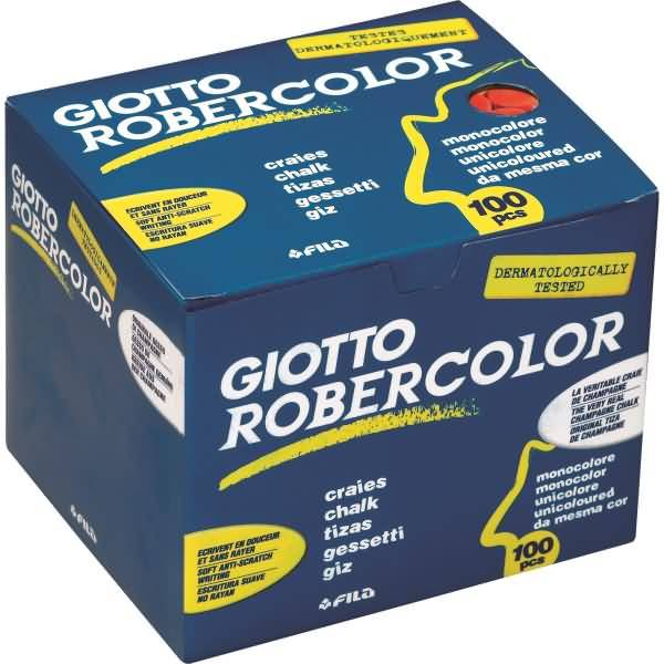 Wandtafelkreide Giotto Robercolor rot 100 Stück