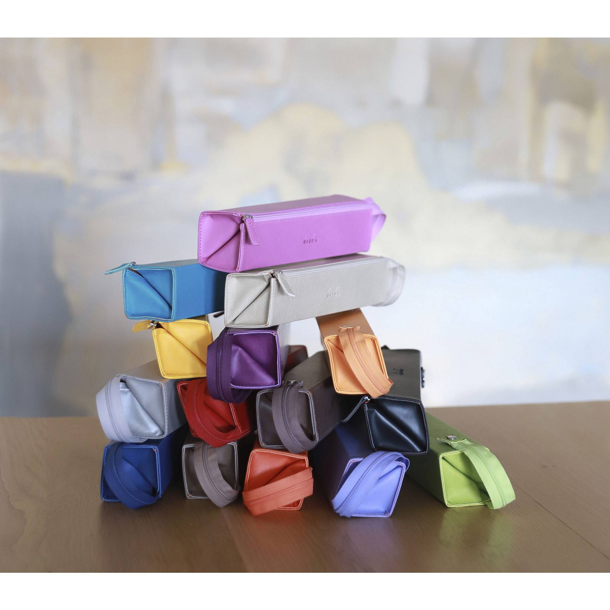 Rhodia Rhodiarama Hartschalenmäppchen, rechteckig 23x5x5 cm - Schwarz 319012C