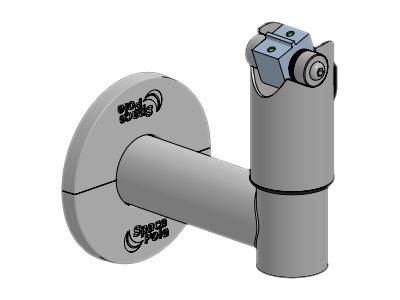 Ergonomic Solutions Wall Mount with DuraTilt - Befestigungskit (Montage, Wandmontage, Deckelflansch)