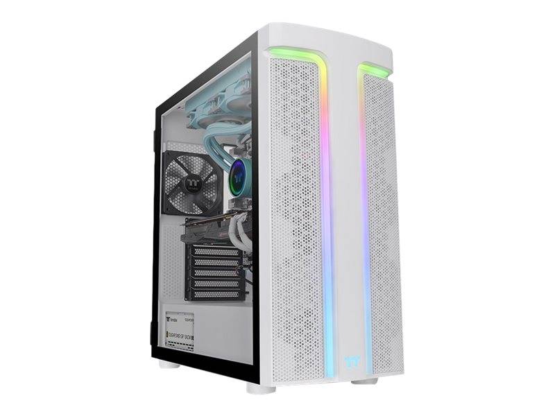 Thermaltake H Series H590 TG Snow ARGB - Mid tower - E-ATX - Seitenteil mit