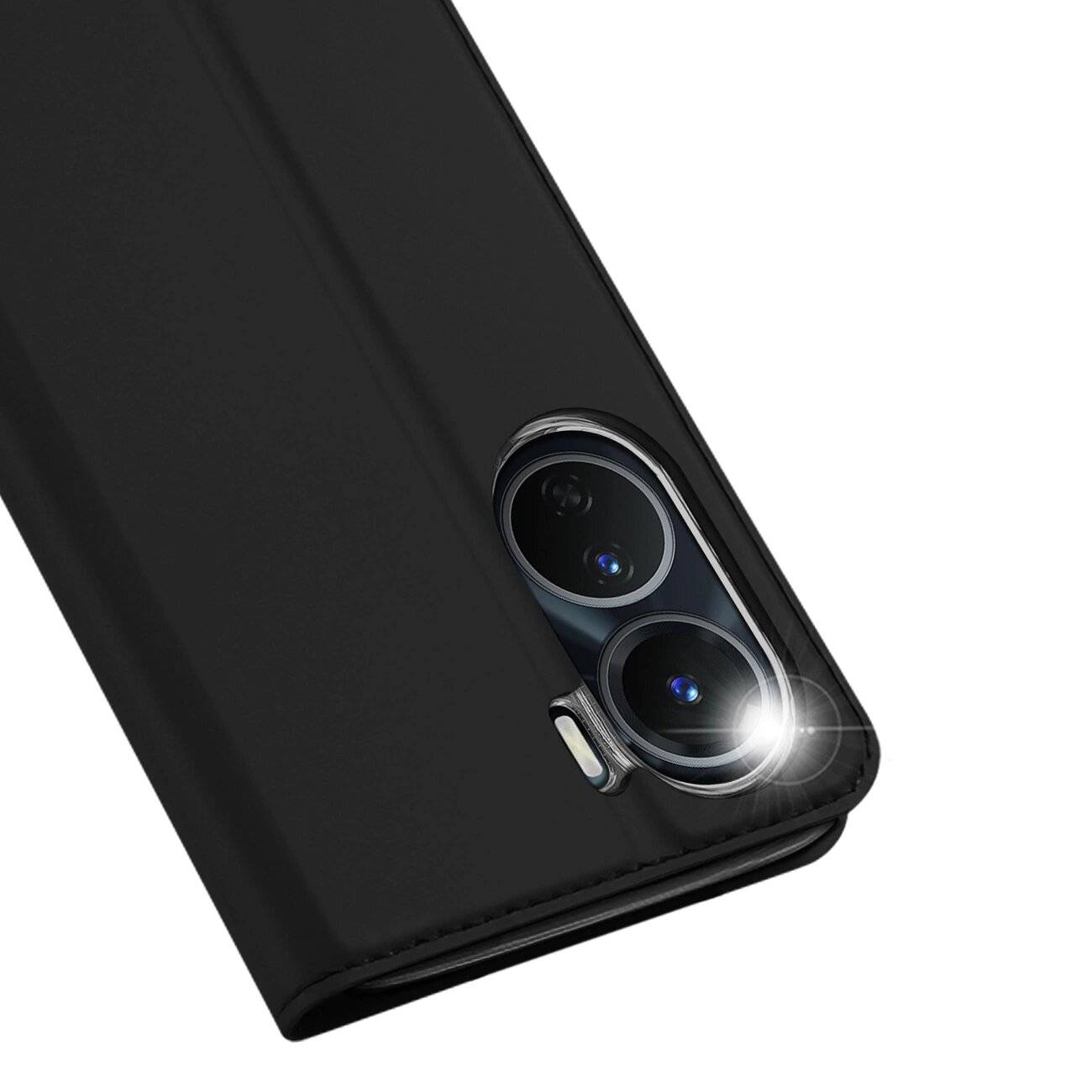 Dux Ducis Skin Pro Hülle Vivo Y16 / Y02s Brieftasche Holster Cover Klappe schwarz