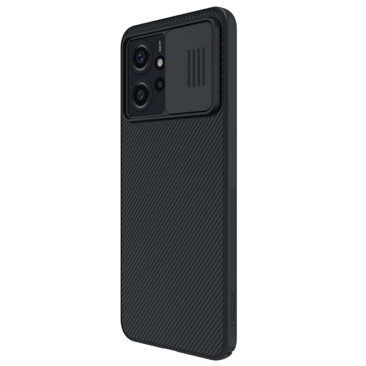 Gepanzertes Hülle kompatibel mit Xiaomi Redmi Note 12 Pro Gehäuse mit Kameraabdeckung Nillkin CamShield Case - schwarz