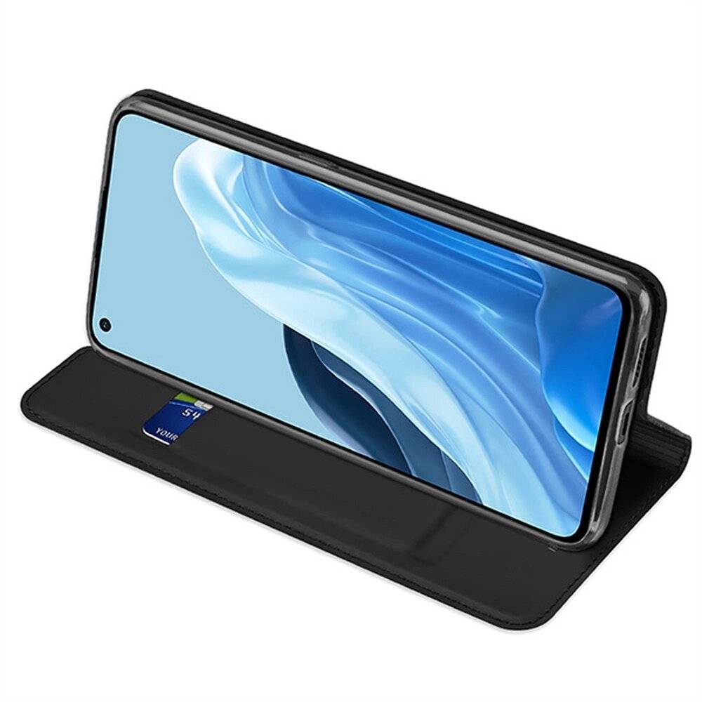 Dux Ducis Skin Pro Hülle Flip Oppo Reno 7 5G / Find X5 Lite schwarz