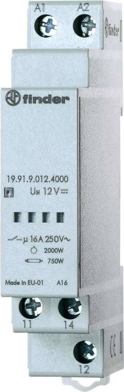 Finder Leistungsmodul für Dämmerungsschalter 11.91, Serie 19.91.9.012.4000 19.91.9.012.4000 12 V/DC 1 Wechsler (AC1, 23