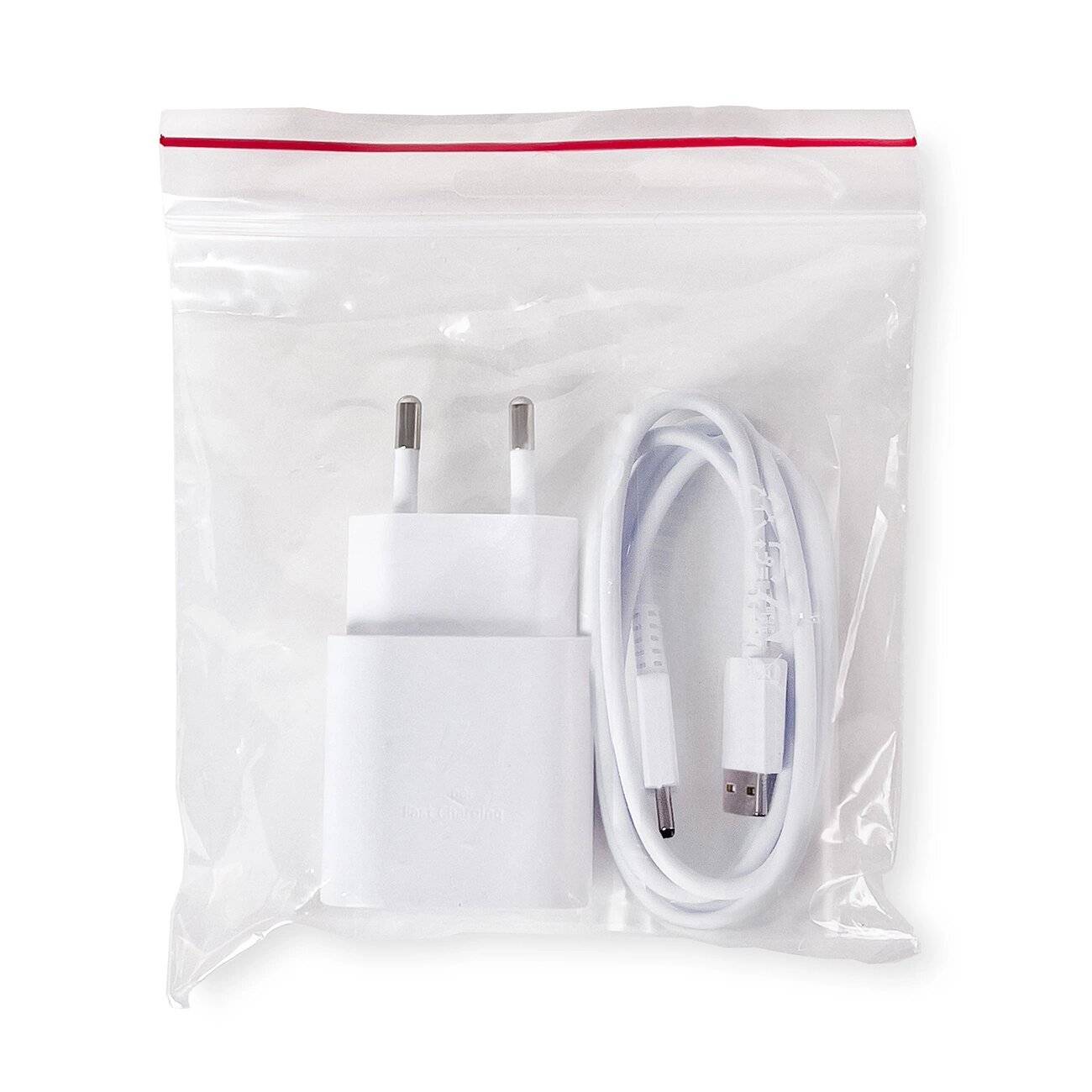 Samsung EP-TA200EWE USB-A 15W Wandladegerät EP-DR140AWE - USB-C Kabel OOB Bulk Ersatzverpackung