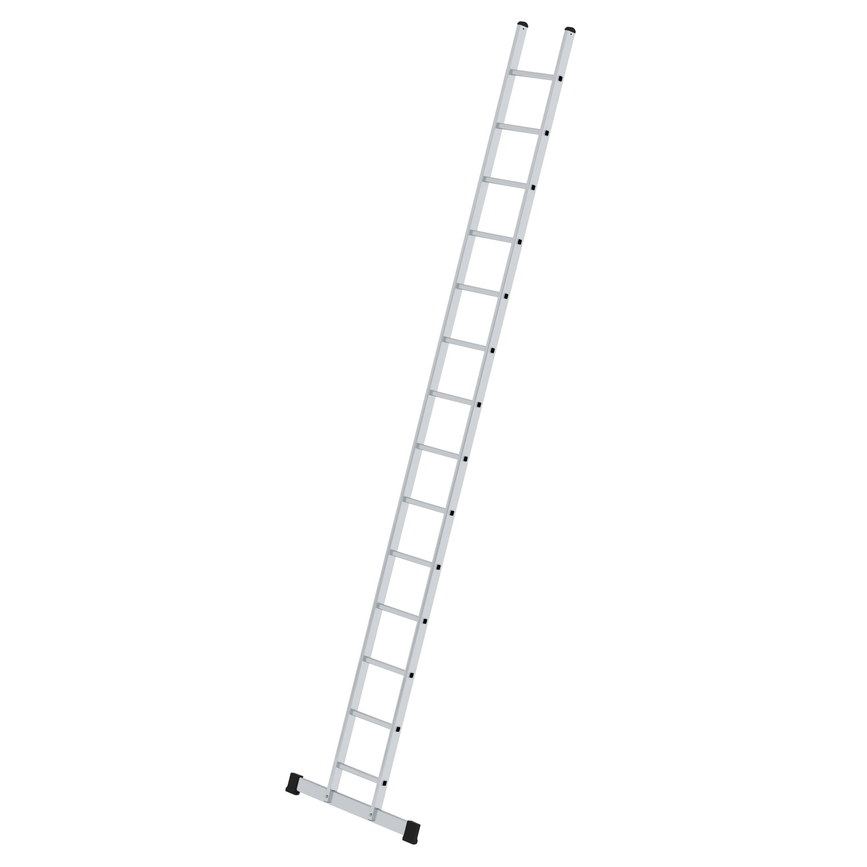 Munk Sprossen-Anlegeleiter 350 mm breit mit Standard-Traverse 14 Sprossen
