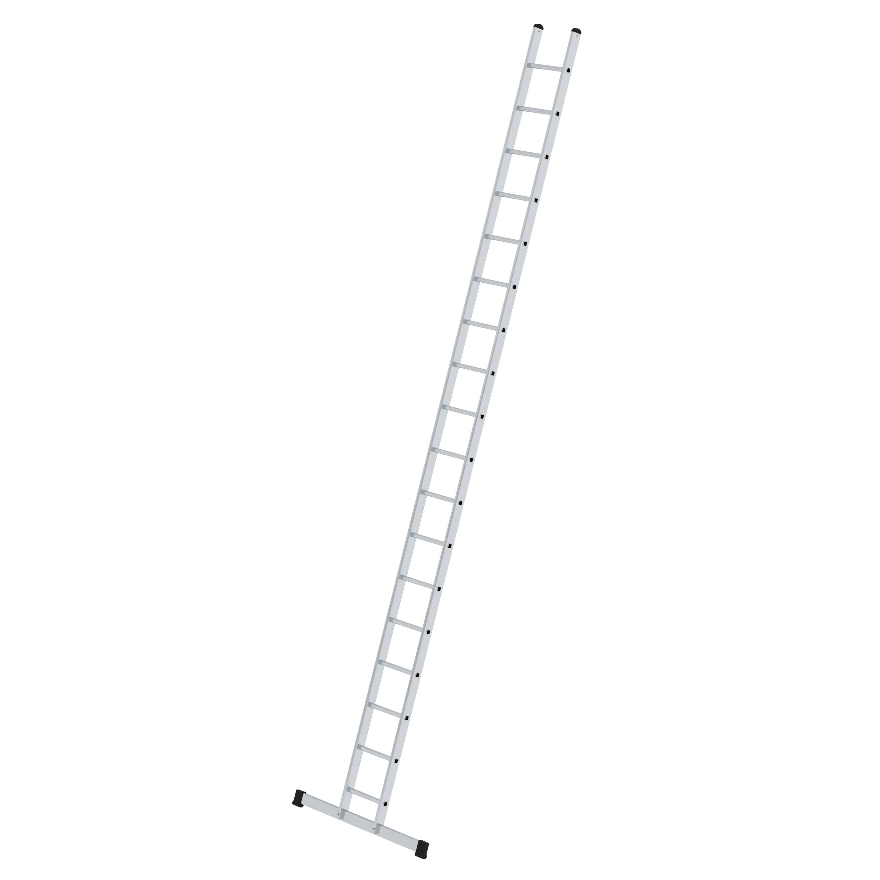 Munk Sprossen-Anlegeleiter 350 mm breit mit Standard-Traverse 18 Sprossen