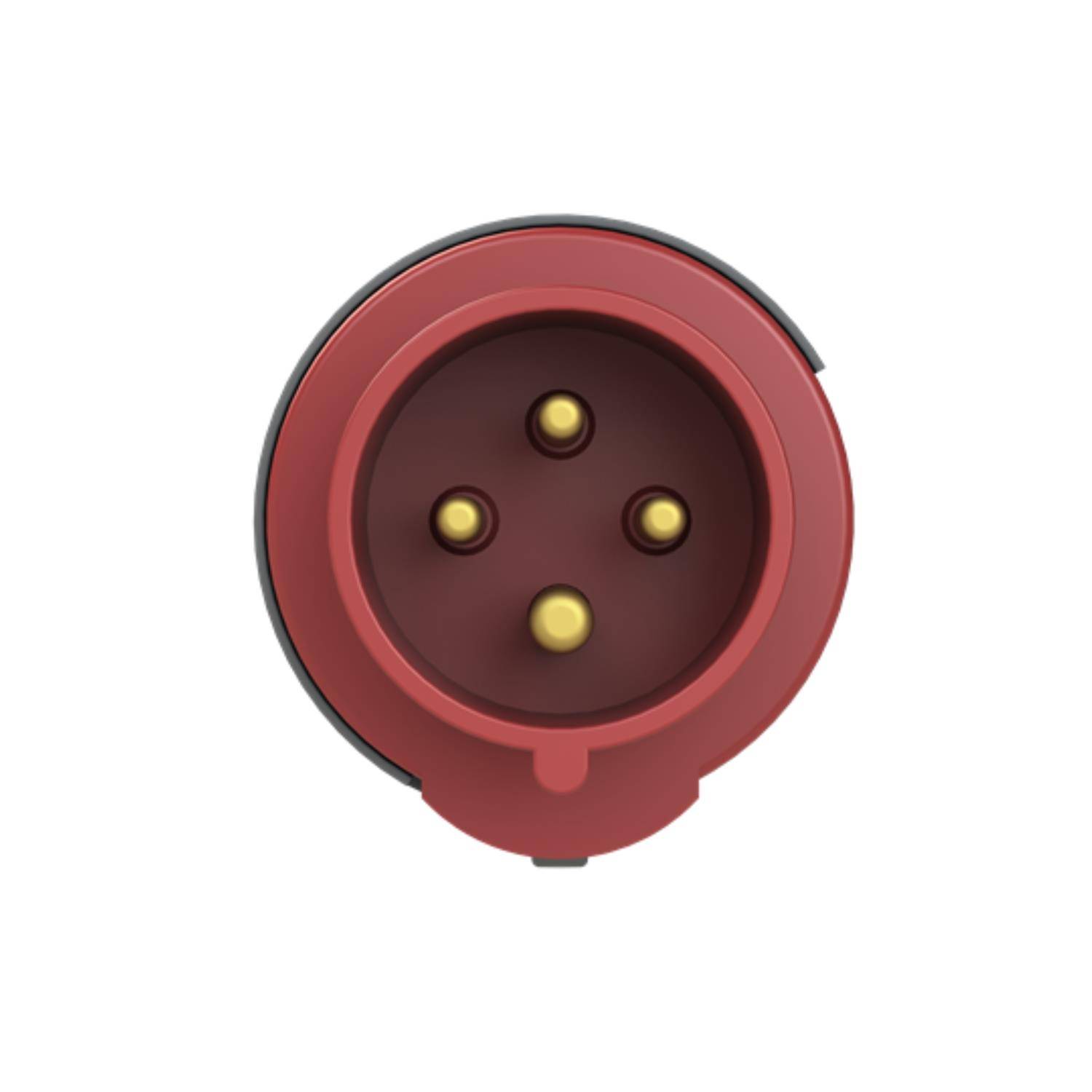 2CMA101956R1000 Amphenol 16 Ampere CEE Steckverbinder 4-polig (3P+PE) Stift, Kodierung 6h rot 380/415V Frequenz 50 und