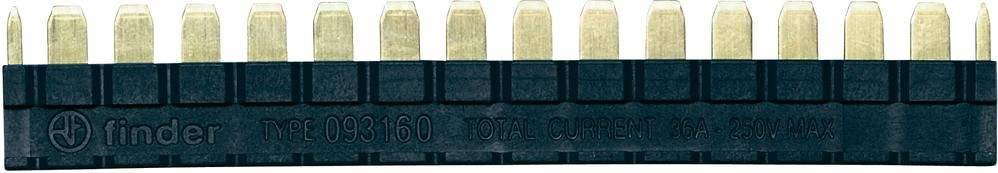 Finder Kammbrücke Polzahl: 16 Schwarz 1 St