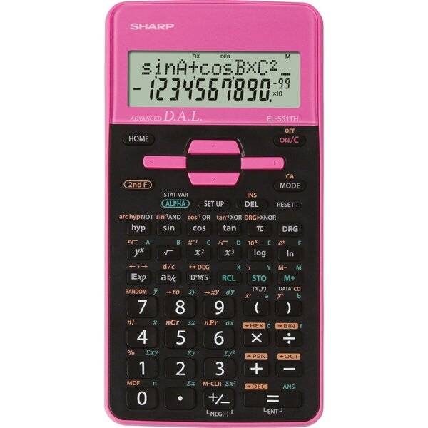 Schulrechner EL-531 TH-PK 273 Funktionen, Batterie, Pink
