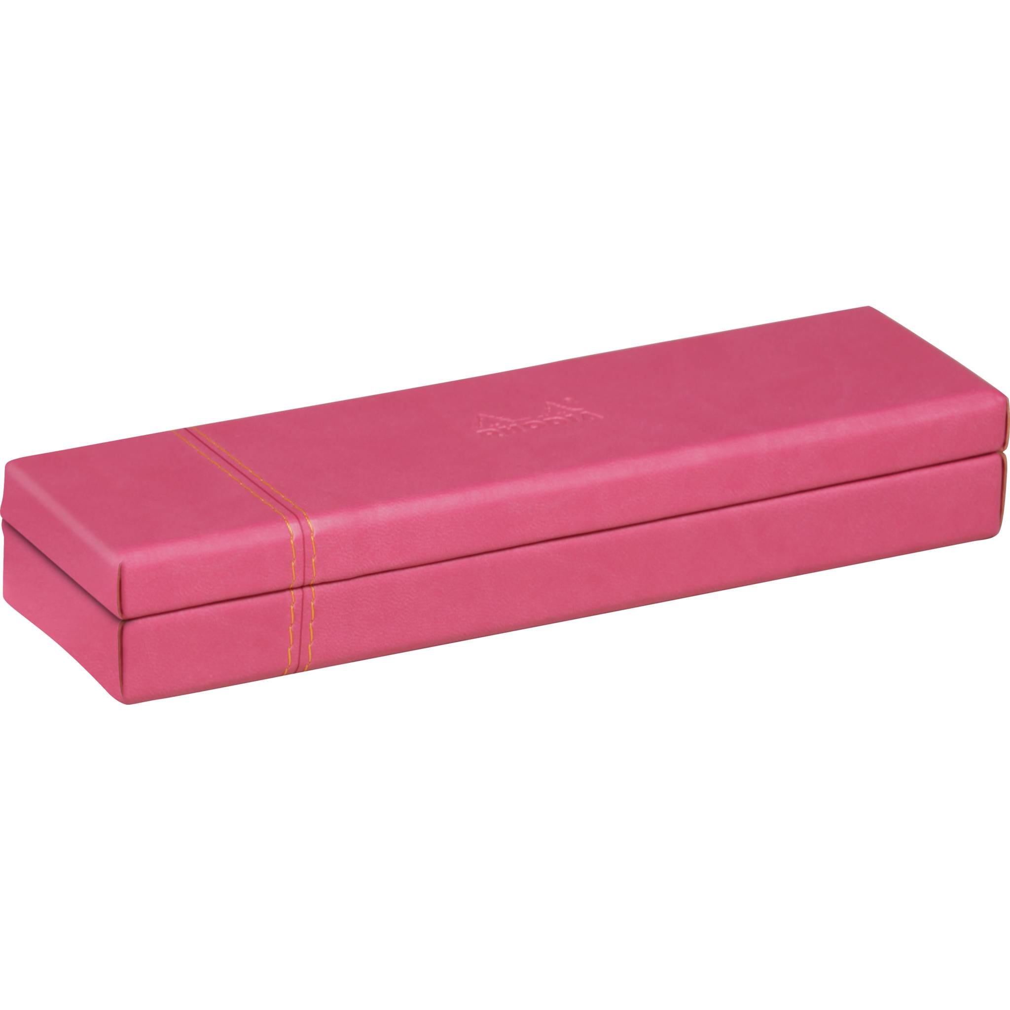 Rhodia Rhodiarama Stiftebox aus Kunstleder, 21x5,5x3cm - Himbeer 319782C