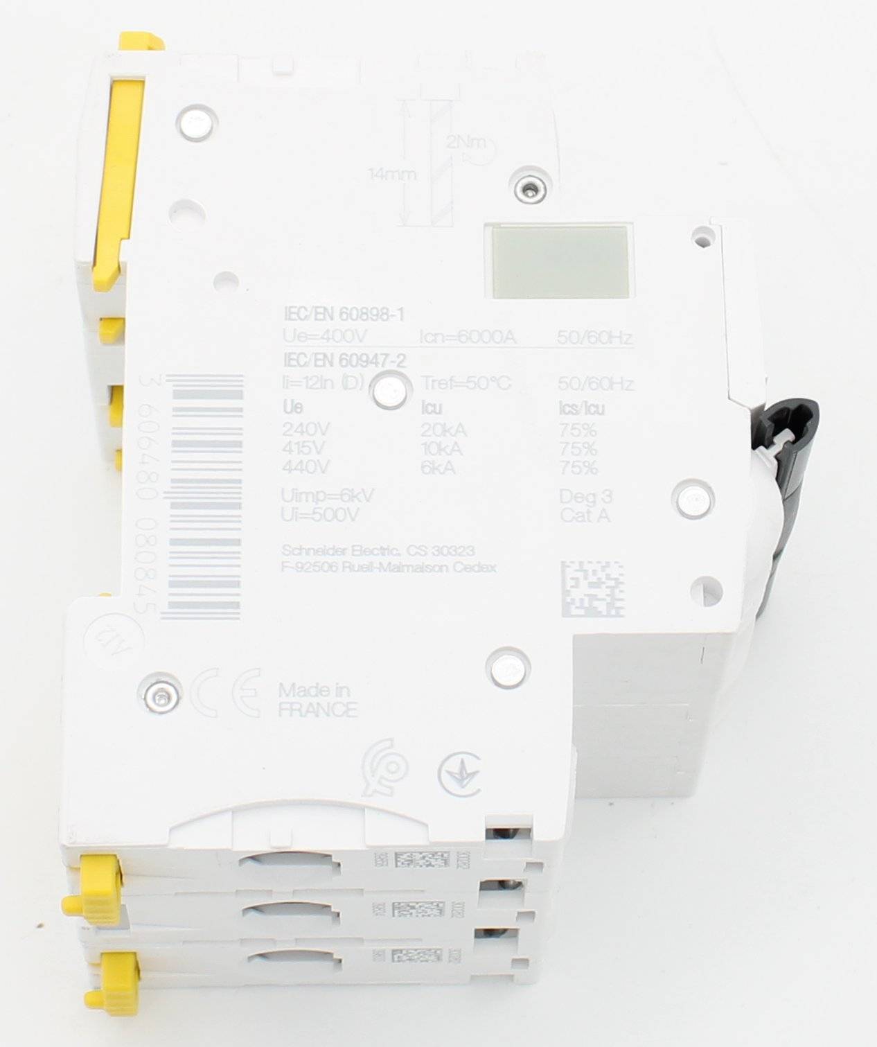 A9F75316 - Schneider Electric - IC60N, Miniatur-Leistungsschalter, 3p, 16A, D-Kurve