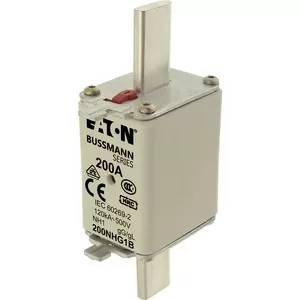 Eaton Sicherungseinsatz, Niederspannung, 200 A, AC 500 V, 120 kA, NH1, gL/gG, IEC, Doppelkennmelder, spannungsführende