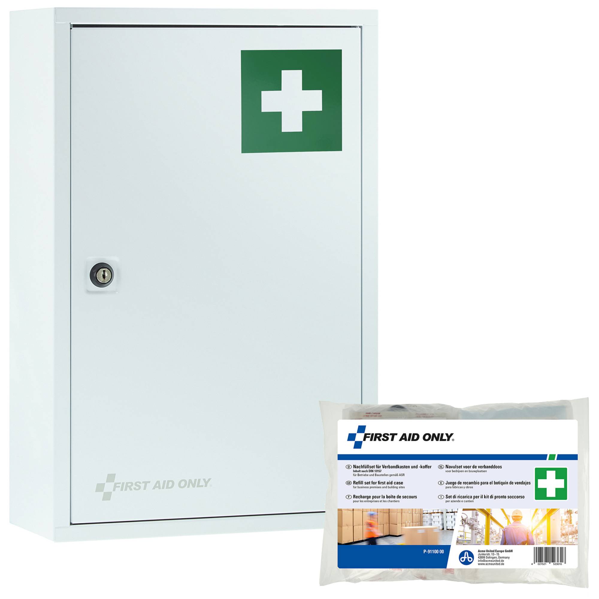 FIRST AID ONLY Erste Hilfe Schrank P-10201-13157 30x46x14cmDIN13157 ws
