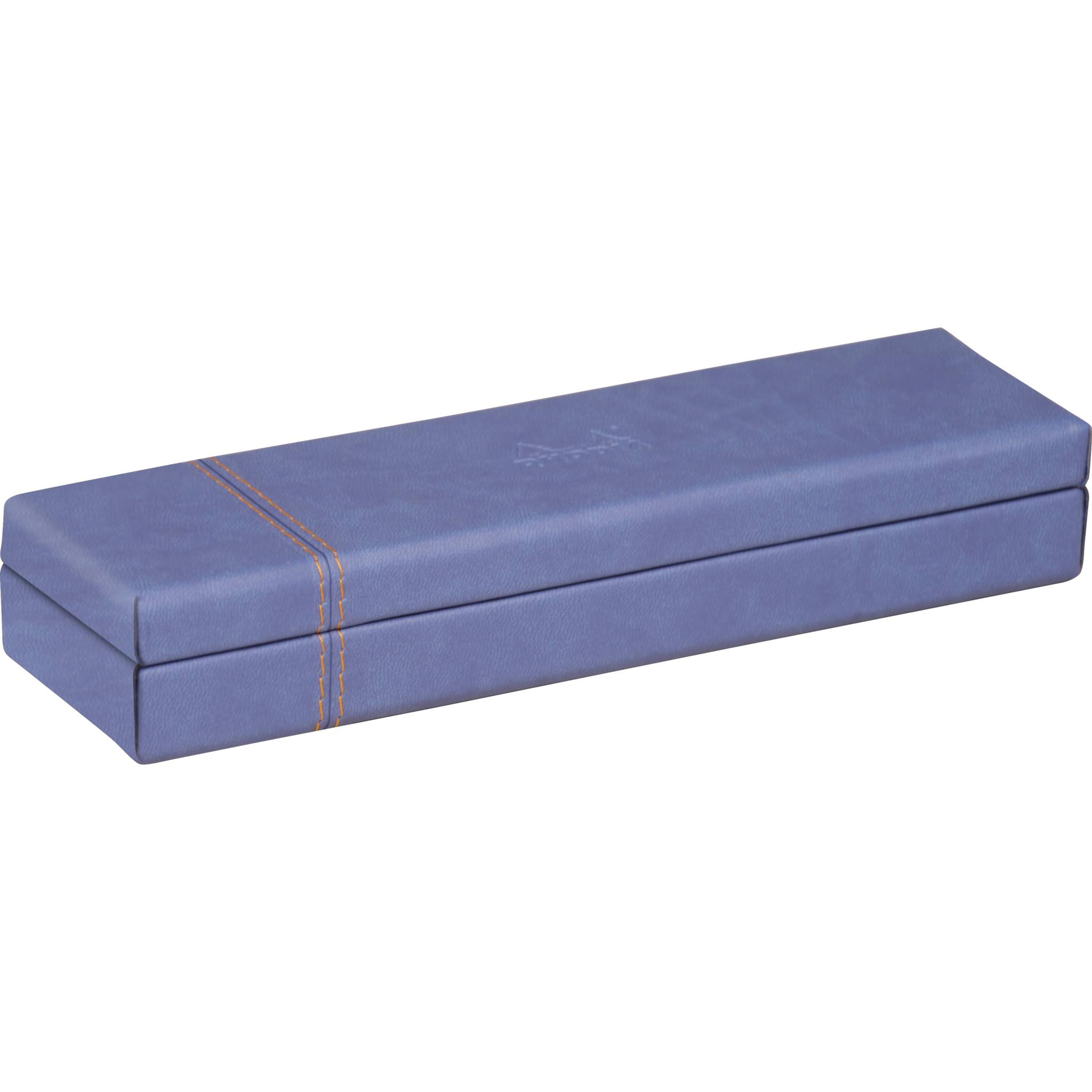 Rhodia Rhodiarama Stiftebox aus Kunstleder, 21x5,5x3cm - Saphir 318878C