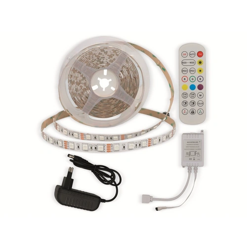 OPTONICA LED-Strip, RGB 4322, 12 V, 60 LEDs, EEK: G, 36 W, 2400 lm, mit Fernbedienung, 5 m OPTONICA LED-Strip, RGB 4322, 12 V, 60 LEDs, EEK: G, 36 W, 2400 lm, mit Fernbedienung, 5 m