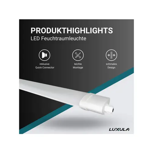 LUXULA LED-Feuchtraumleuchte, EEK: F, 36W, 3250lm, 4000K, 1200mm LUXULA LED-Feuchtraumleuchte, EEK: F, 36W, 3250lm, 4000K, 1200mm