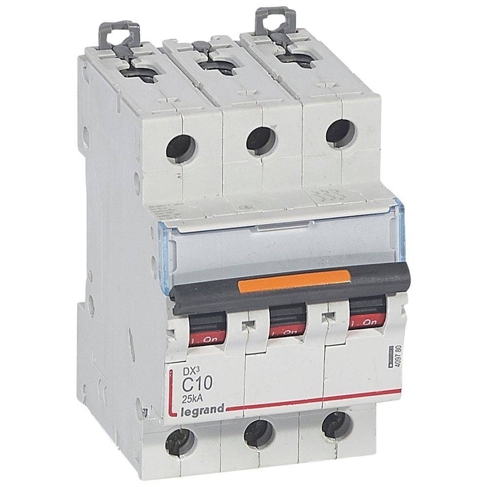 Legrand DX3 C10 25KA Leitungsschutzschalter mit auf „Ein