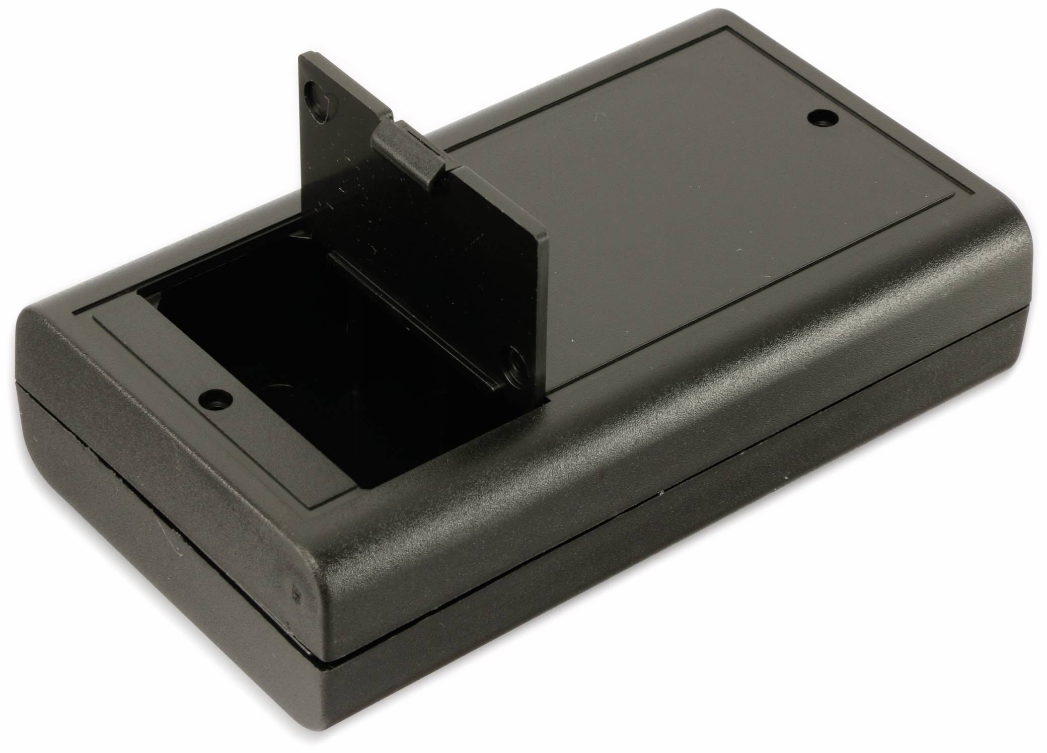 STRAPUBOX Kunststoffgehäuse mit Batteriefach, Typ 6512 SW, 124 x 71 x 30 mm