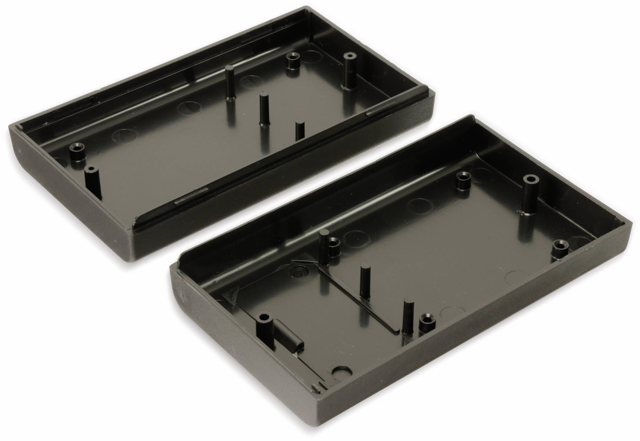 STRAPUBOX Kunststoffgehäuse mit Batteriefach, Typ 6512 SW, 124 x 71 x 30 mm