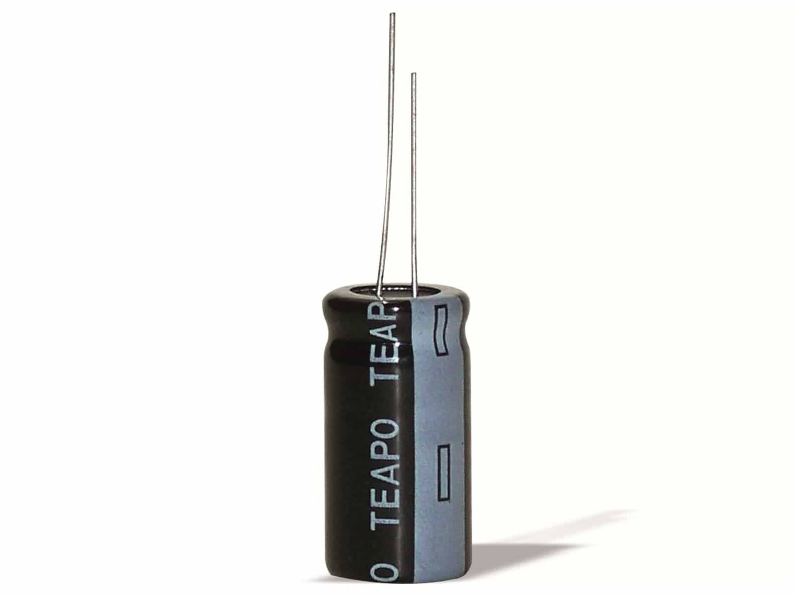 TEAPO Miniatur-Alu-Elko 10µF, 16V, radial, RM 1,5, KSS106M016S1A5B07K