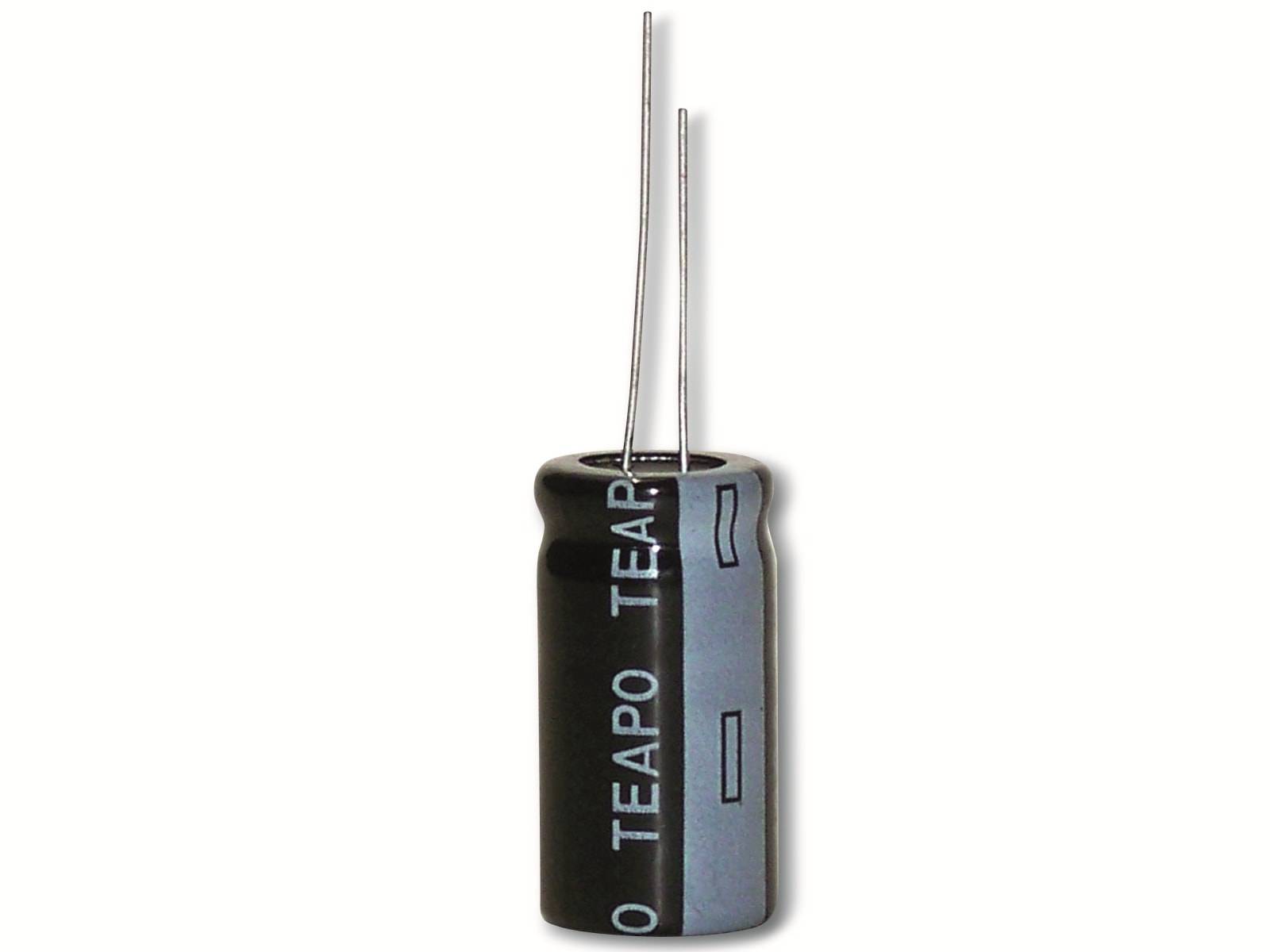 TEAPO Alu-Elko 47µF, 450V, radial, RM 7,5, KSH476M450S1U5N40K