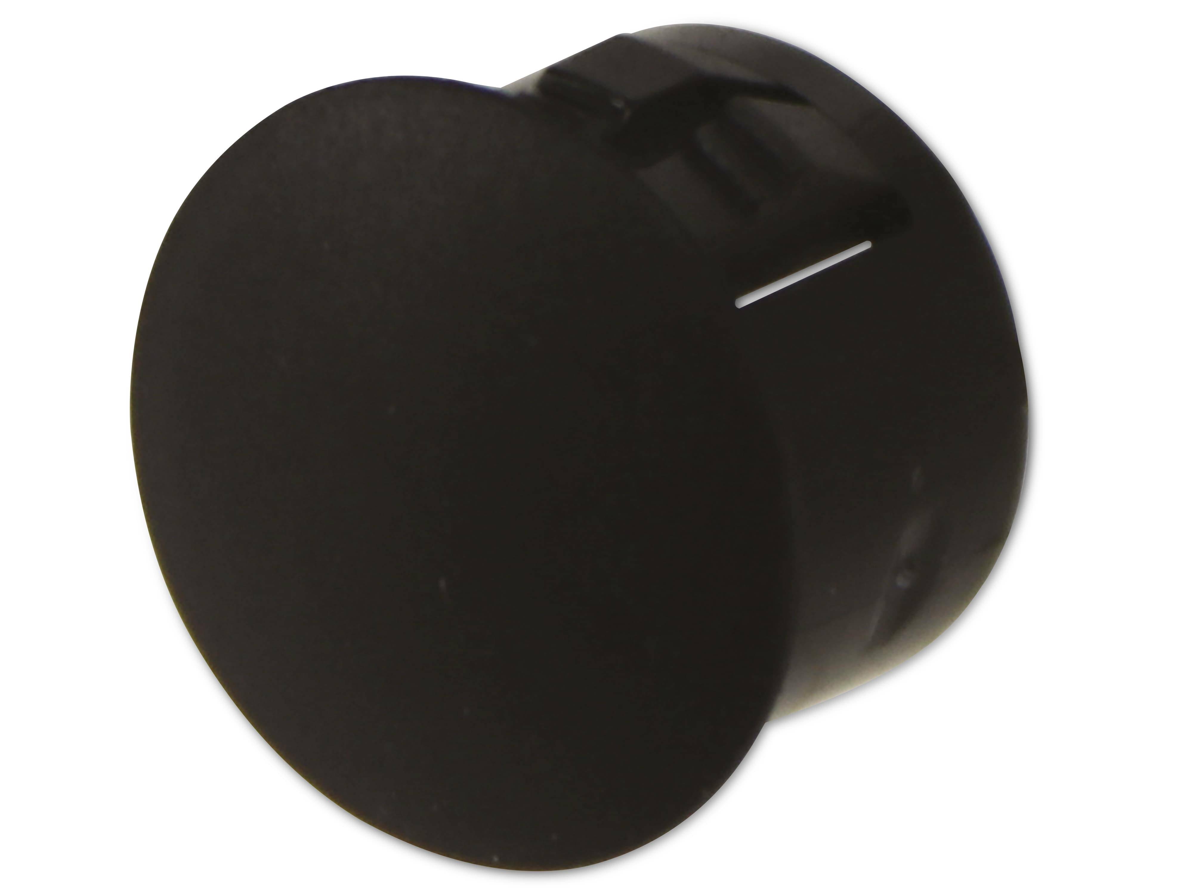 KSS Lochabdeckung Polyamid 6.6, schwarz, für Loch 12,7, Abdeckung-Ø 14,5, 1 Stück