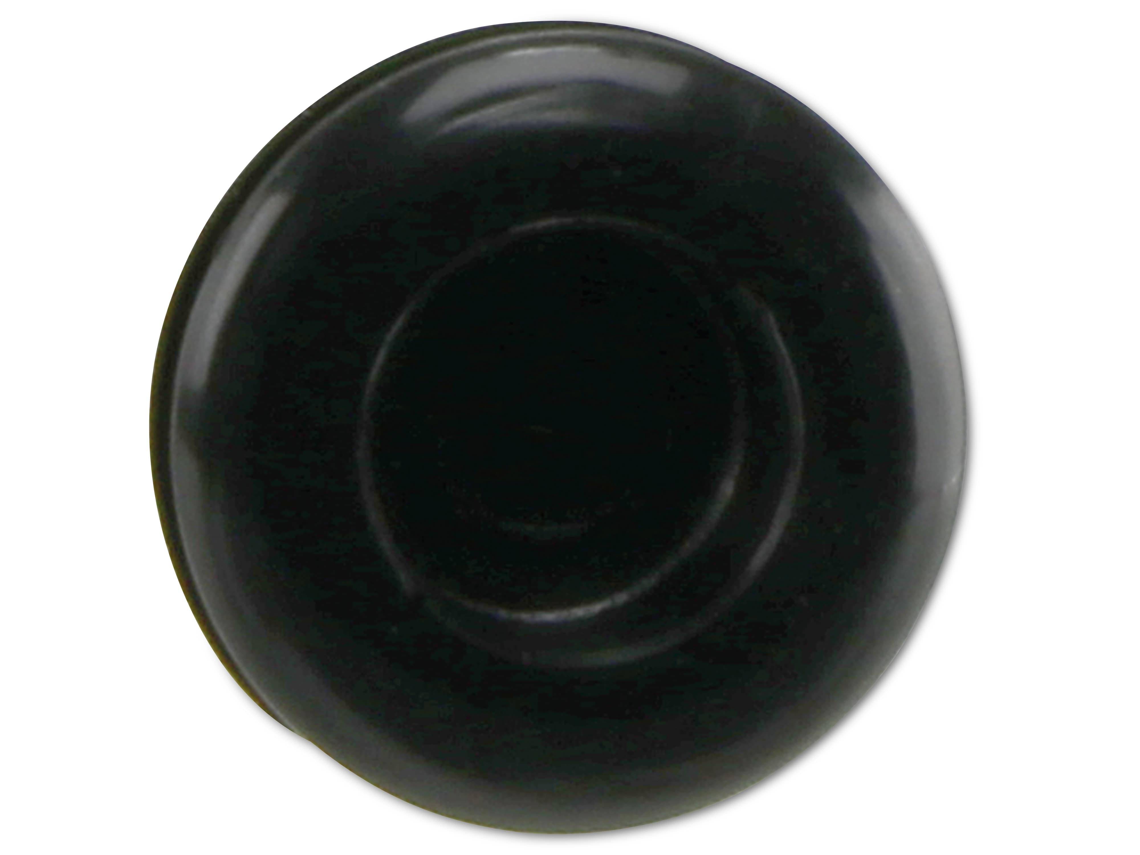 KSS Kabeldurchführungstülle PVC, schwarz, Plattenstärke 3,4, Loch-Ø 10,5, geschlossen, 1 Stück