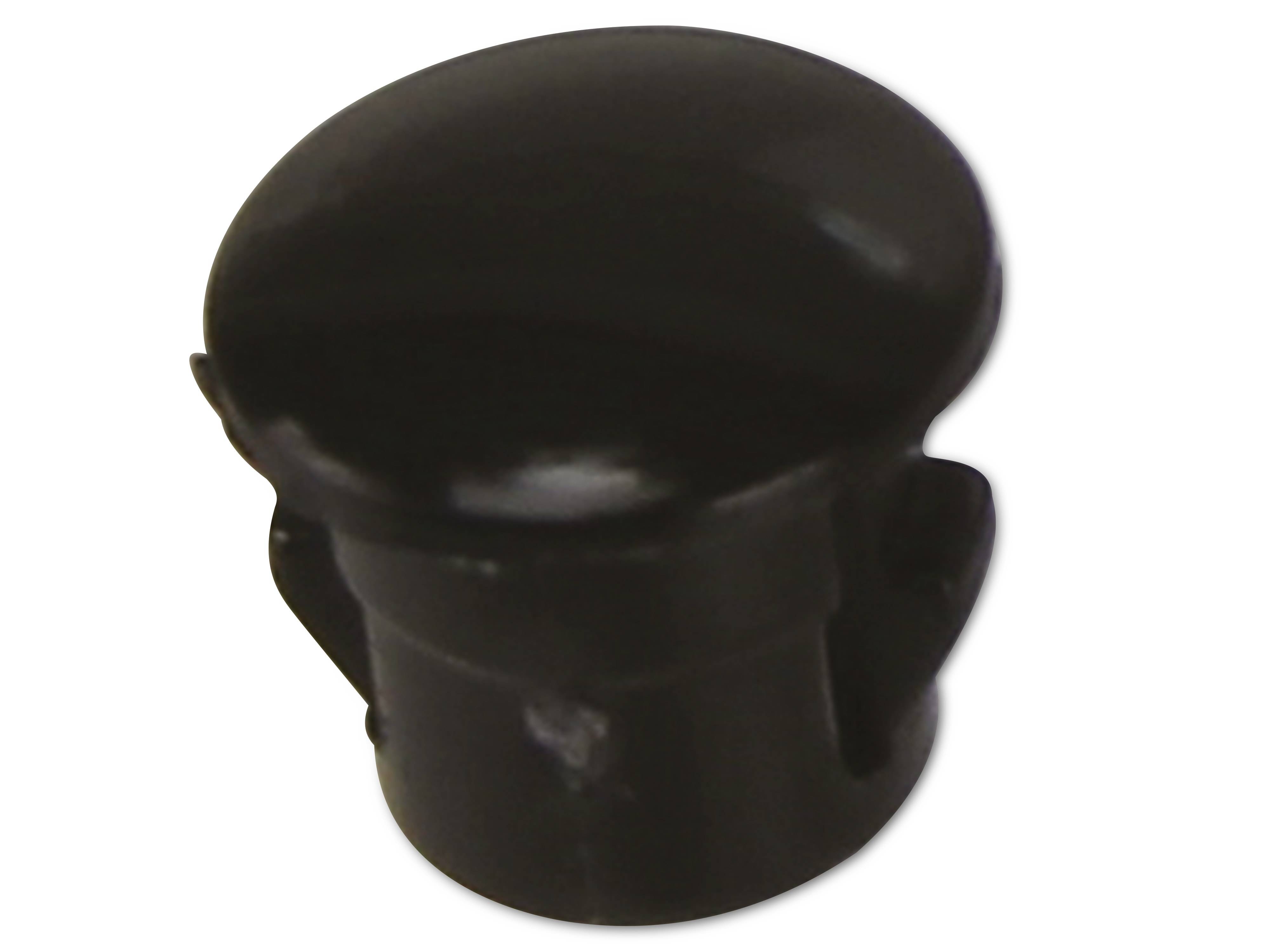 KSS Lochabdeckung Polyamid 6.6, schwarz, für Loch 5, Abdeckung-Ø 6,3, 1 Stück