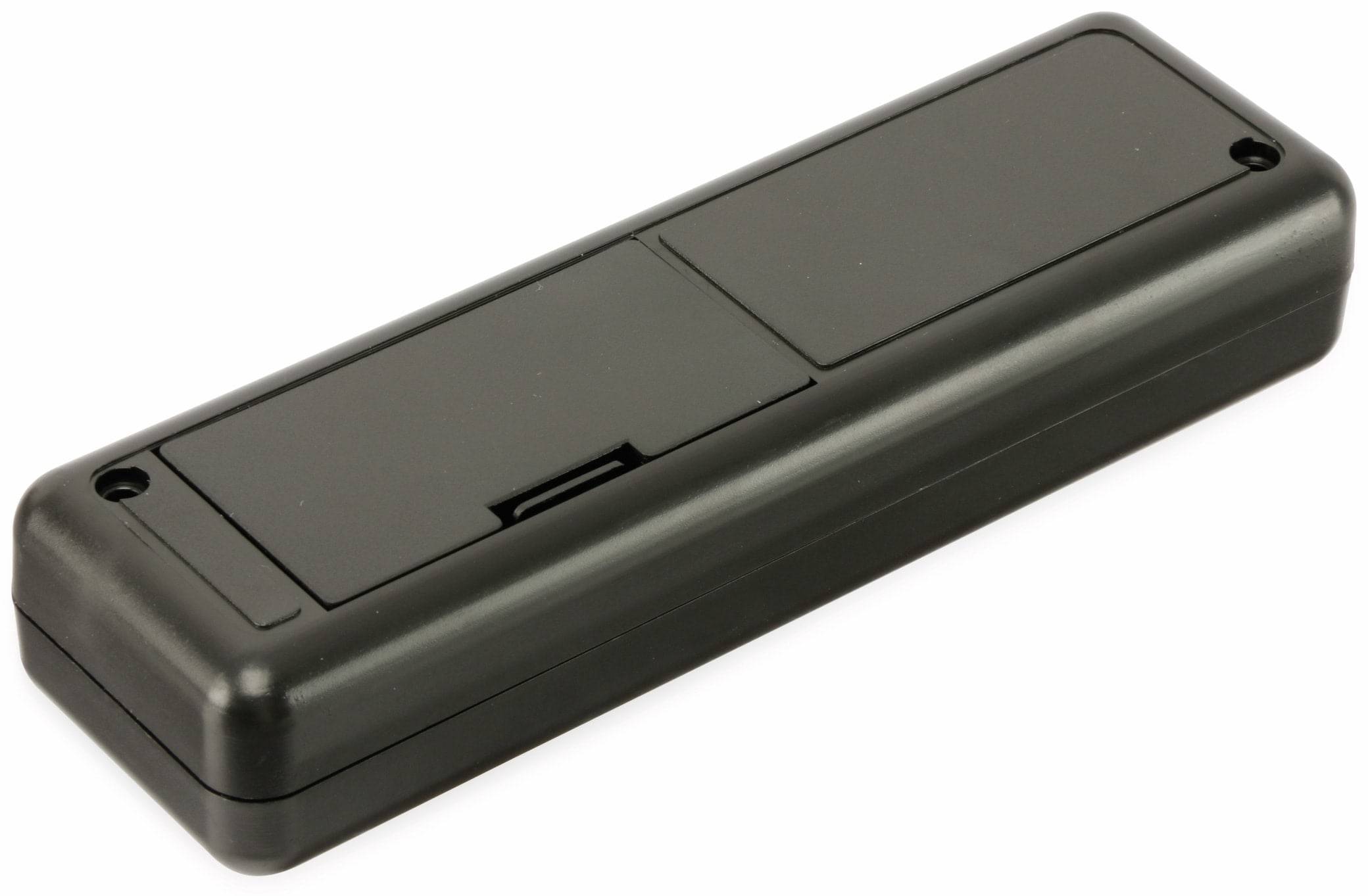 STRAPUBOX Kunststoffgehäuse mit Batteriefach, Typ 6090 SW, 129 x 40 x 24 mm