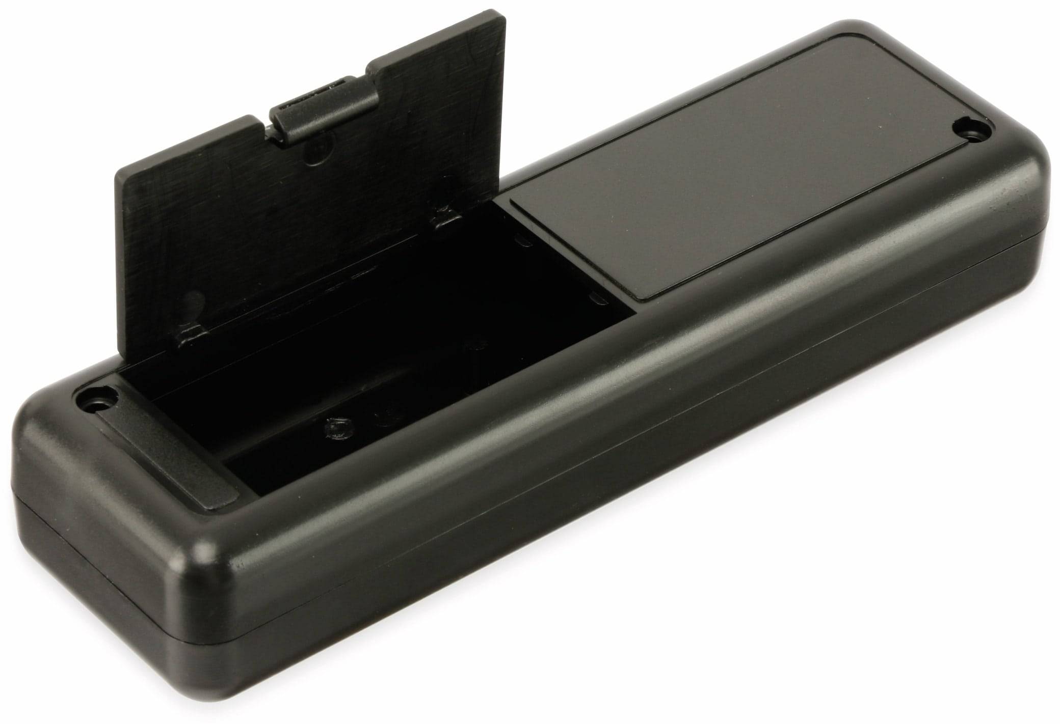 STRAPUBOX Kunststoffgehäuse mit Batteriefach, Typ 6090 SW, 129 x 40 x 24 mm