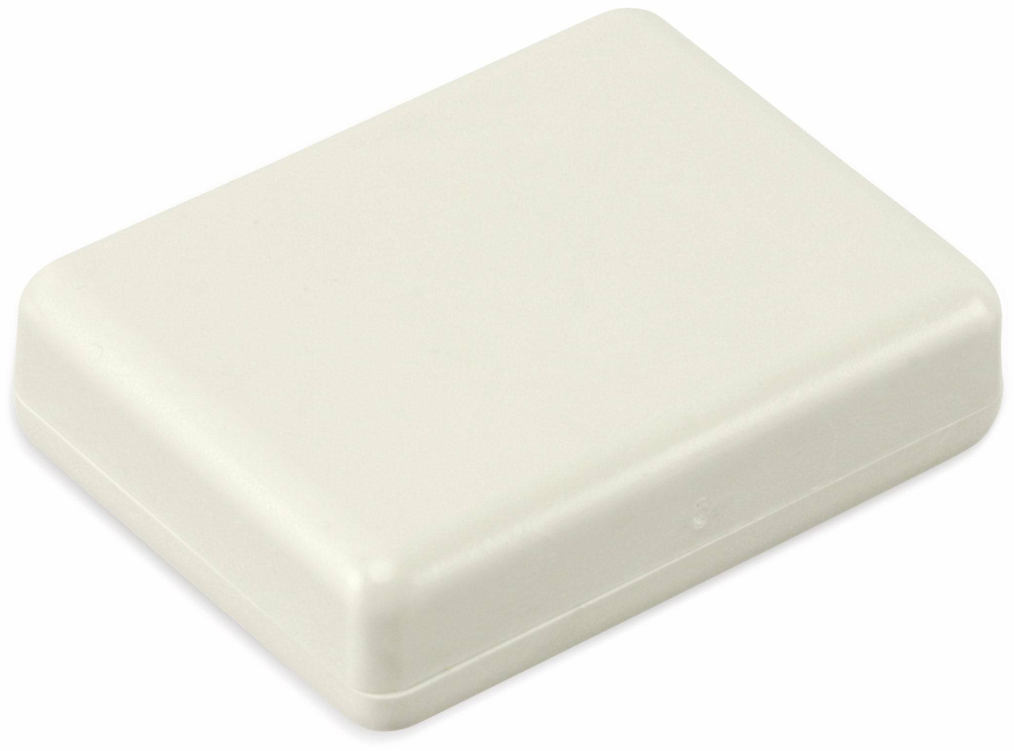 STRAPUBOX Kunststoffgehäuse, Typ 2044 GR, 50 x 39 x 14 mm
