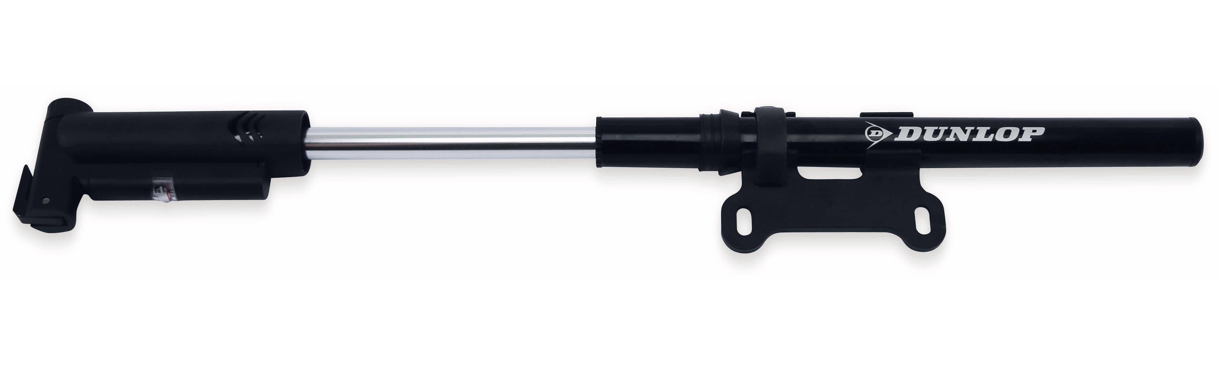 DUNLOP Fahrrad-Minipumpe 17050, mit analoger Druckanzeige