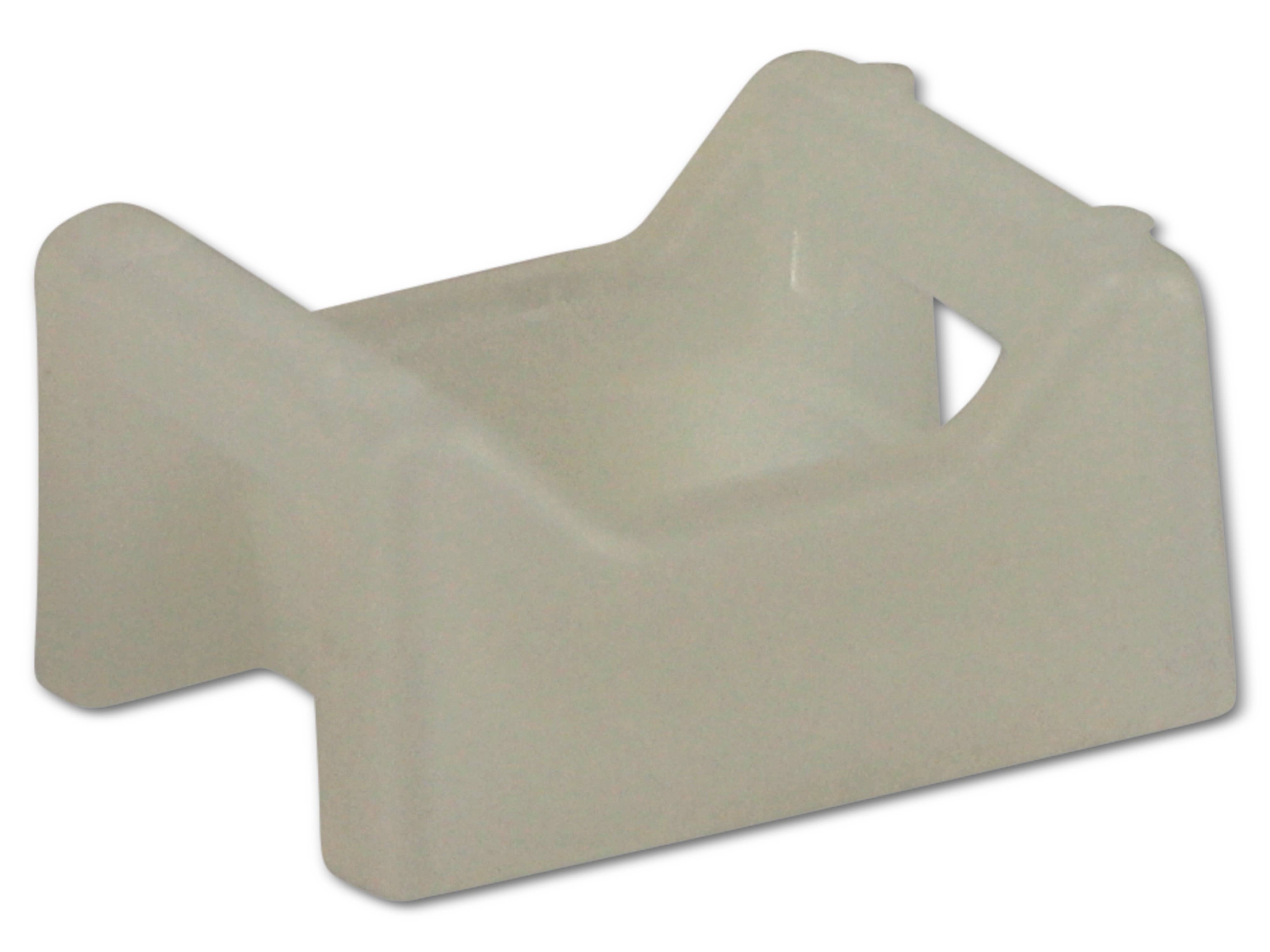 KSS Befestigungssockel schraubbar Polyamid 6.6, Natur, Befestigungsloch 6, L=20,5, B=17,1, 1 Stück