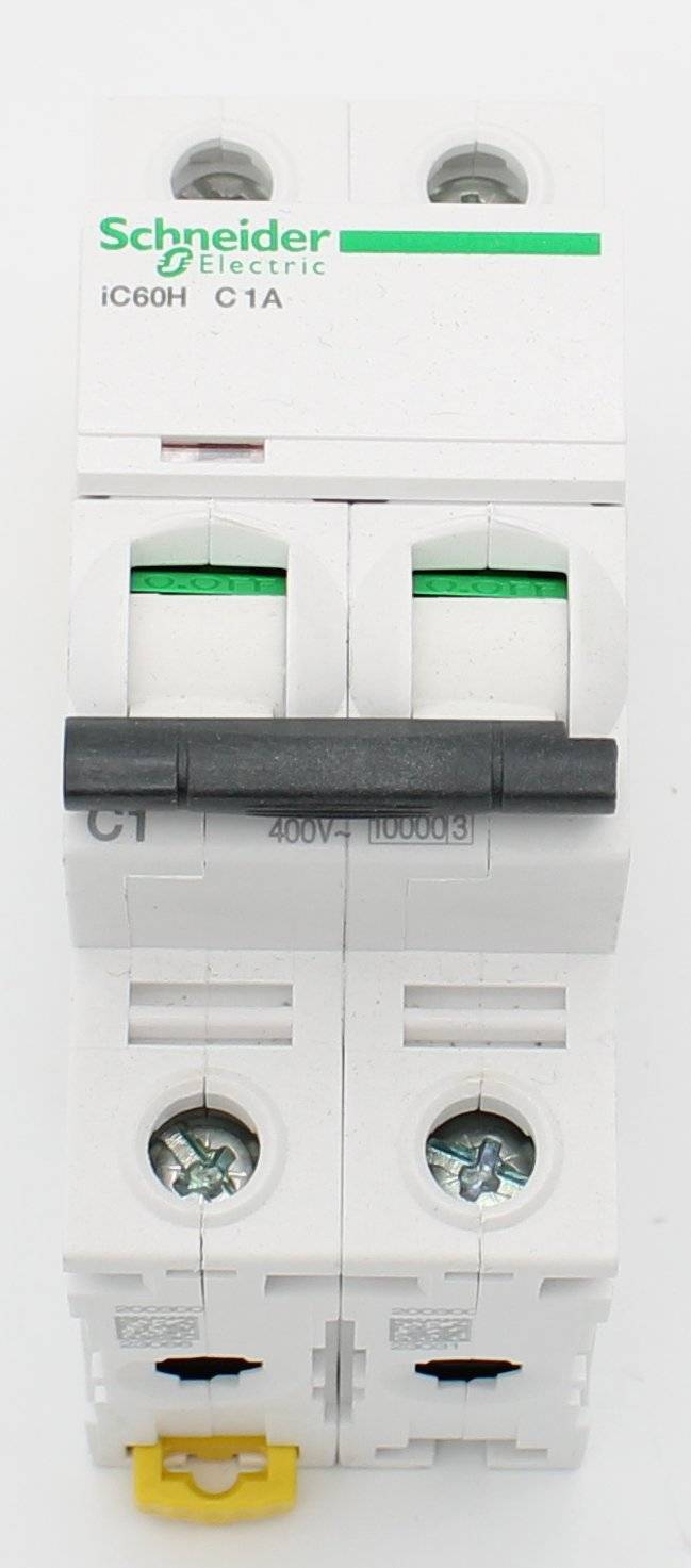 A9F84201 - Schneider Electric - Schutzschalter Acti9 iC60H, 2P, 1A, C curve, 10000A (IEC/EN 60898-1), 70kA (IEC/EN 60947-2)